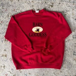 Vintage Lee 'Barn Goddess' Crewneck Sweatshirt